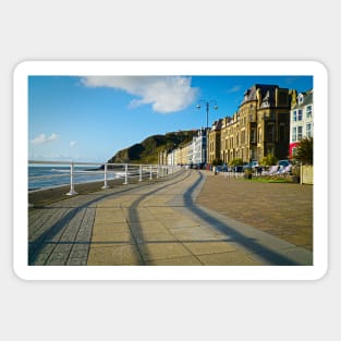 Aberystwyth Seafront Promenade North - Coastal Scenery Sticker